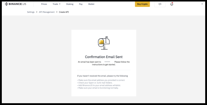 Binance US - Passo 3