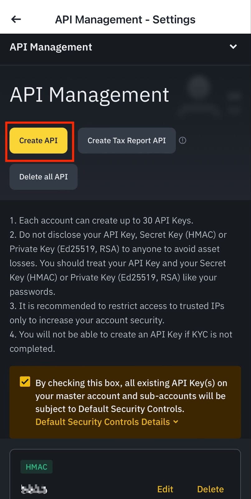 Binance App - Passo 3