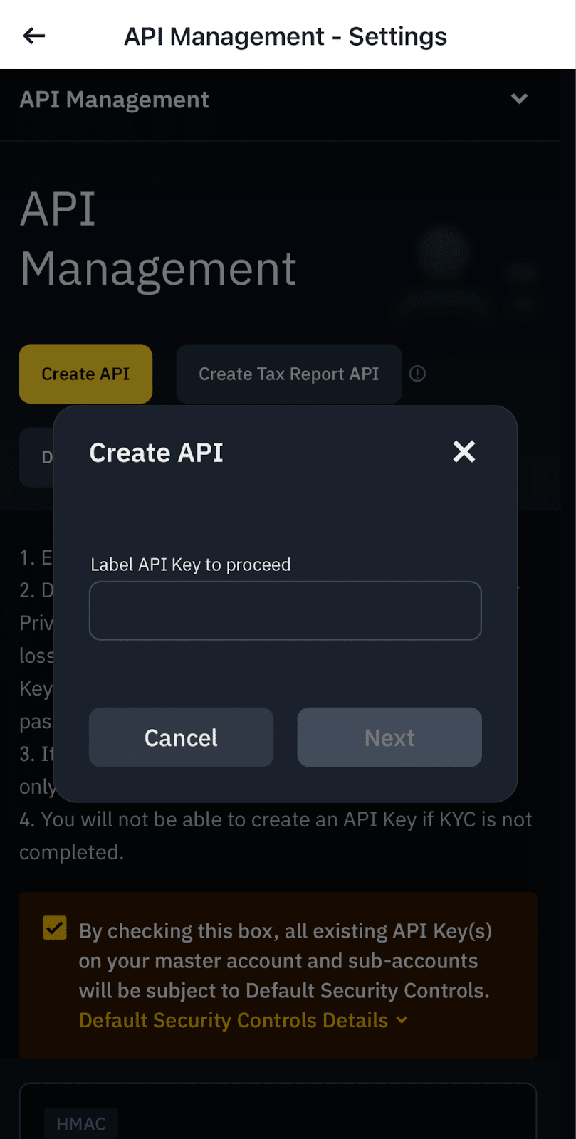 Binance App - Passo 5