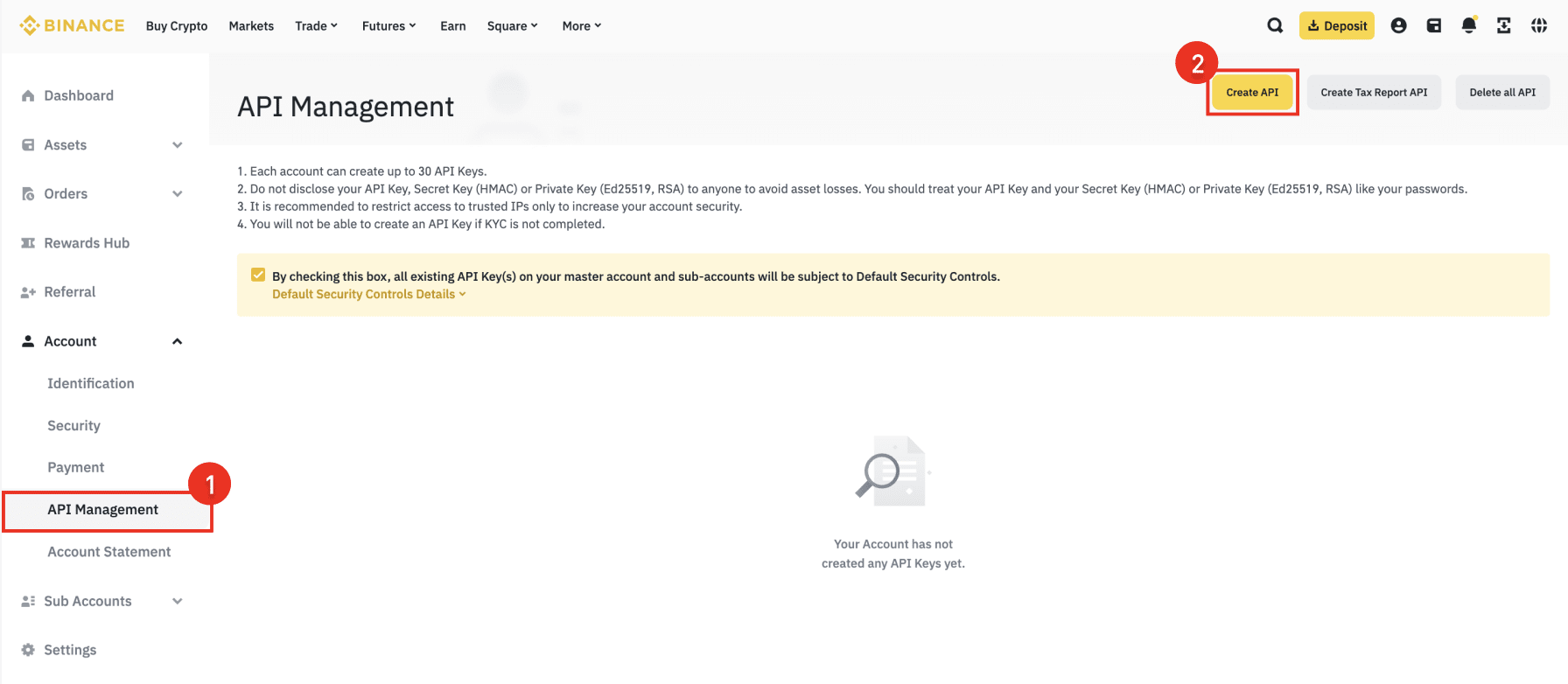 Binance Desktop - Passo 2